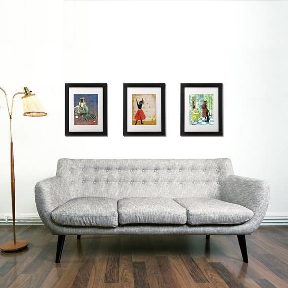 Dachshund Girl 8X10 Art Print