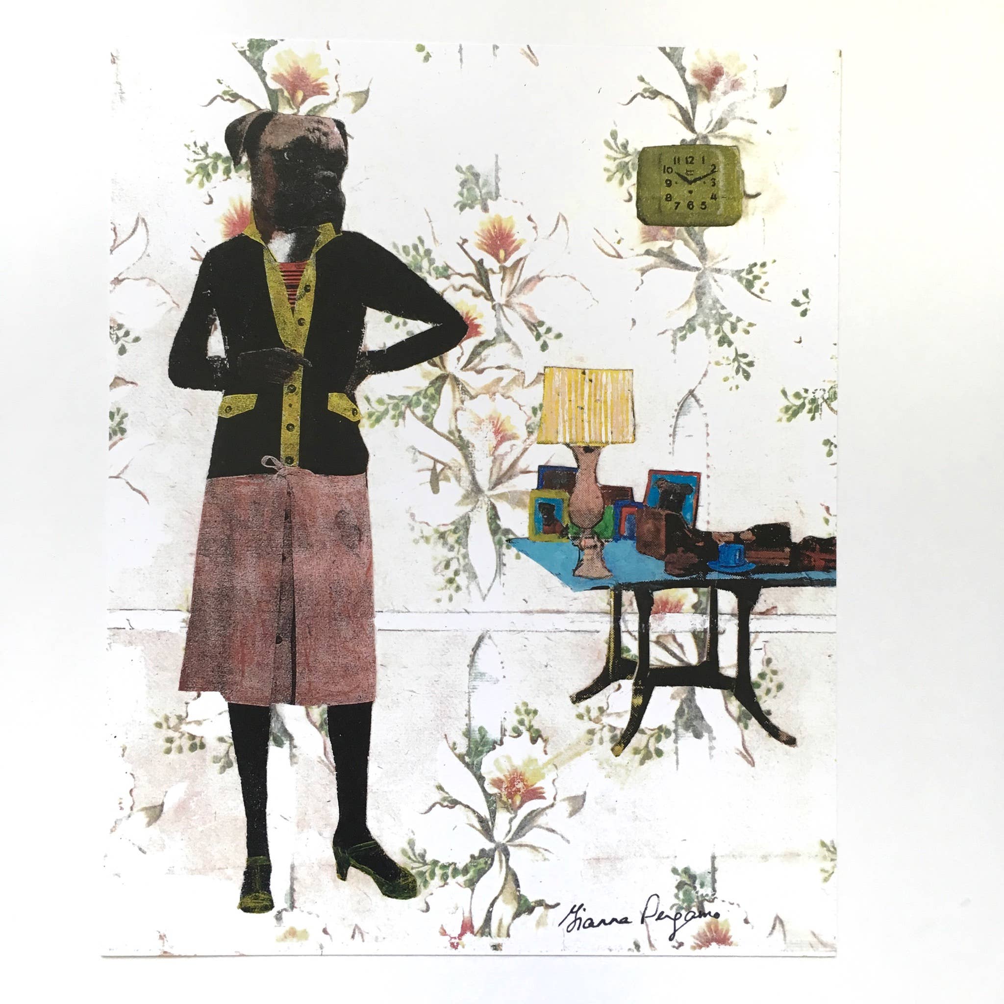 Boxer Lady 8X10 Art Print