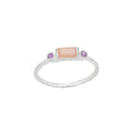 Feeling Peachy Keen Sterling Silver Peach Moonstone Ring: 5