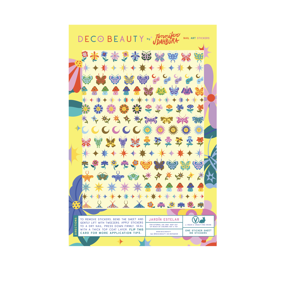 Nail Art Stickers - JARDÍN ESTELAR