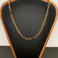 18K Gold Plated Stainless Steel Chain Necklace - FGS