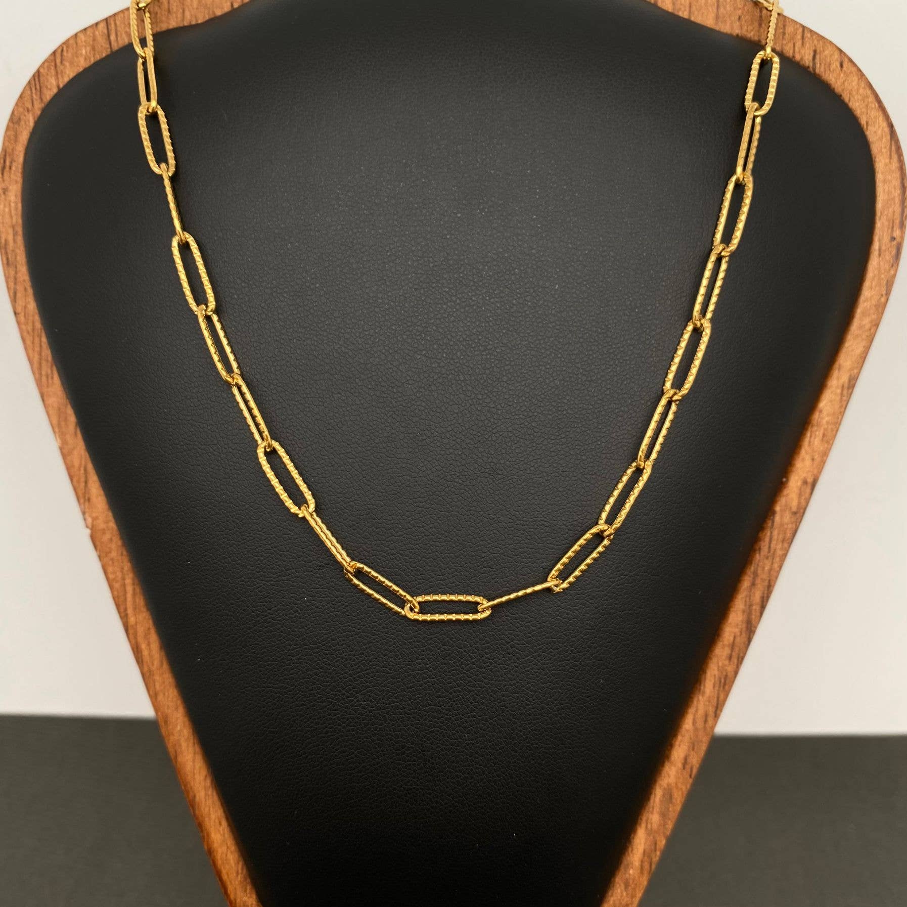 18K Gold Plated Stainless Steel Chain Necklace - FGS