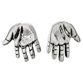 Helping Hand Sterling Silver Stud Earrings