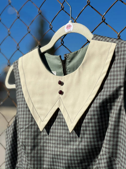 1950s Tammy Andrews green gingham dress, photo 2