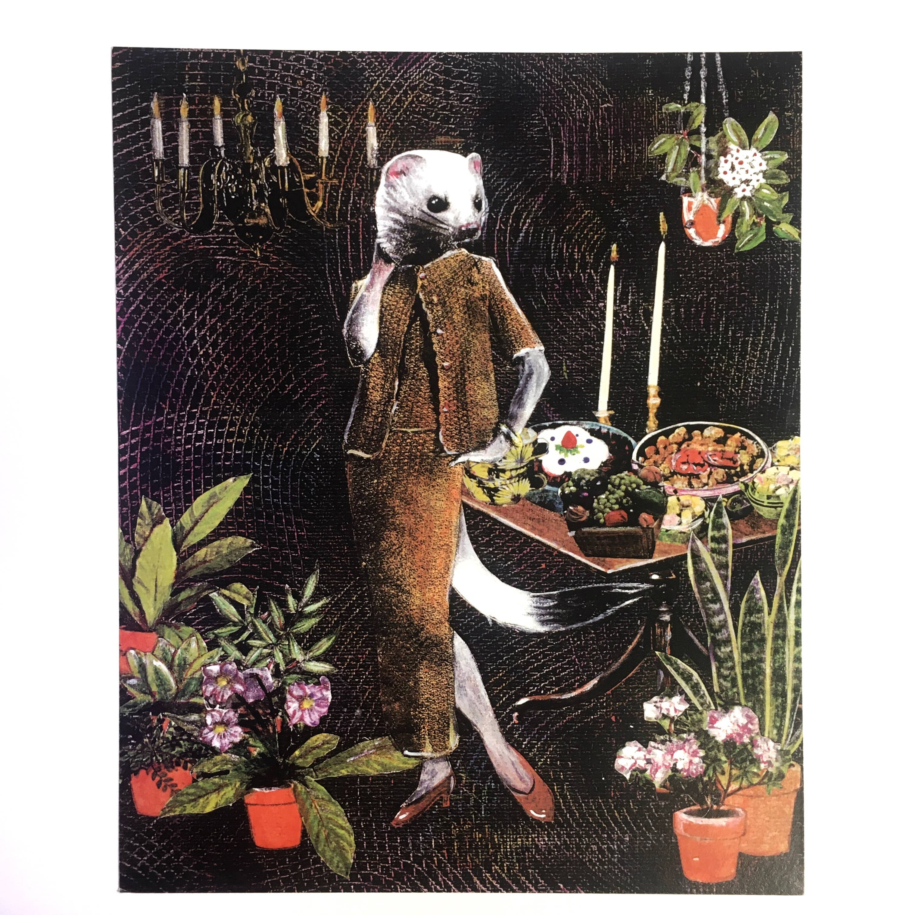 Evening Weasel 8x10" Art Print
