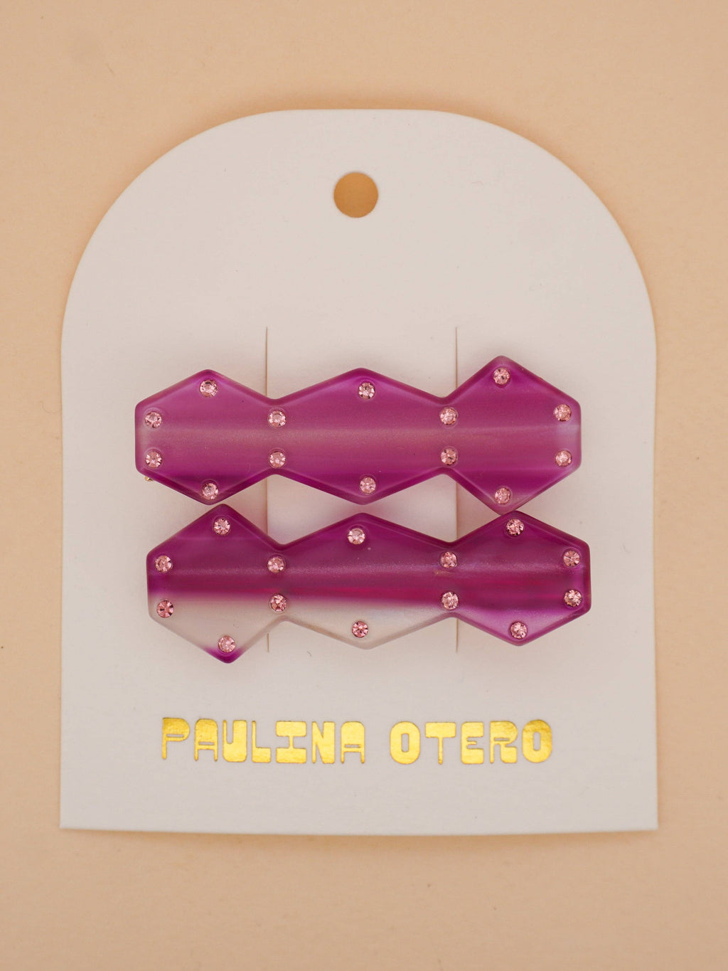 Vase Clips in Berry Stripes