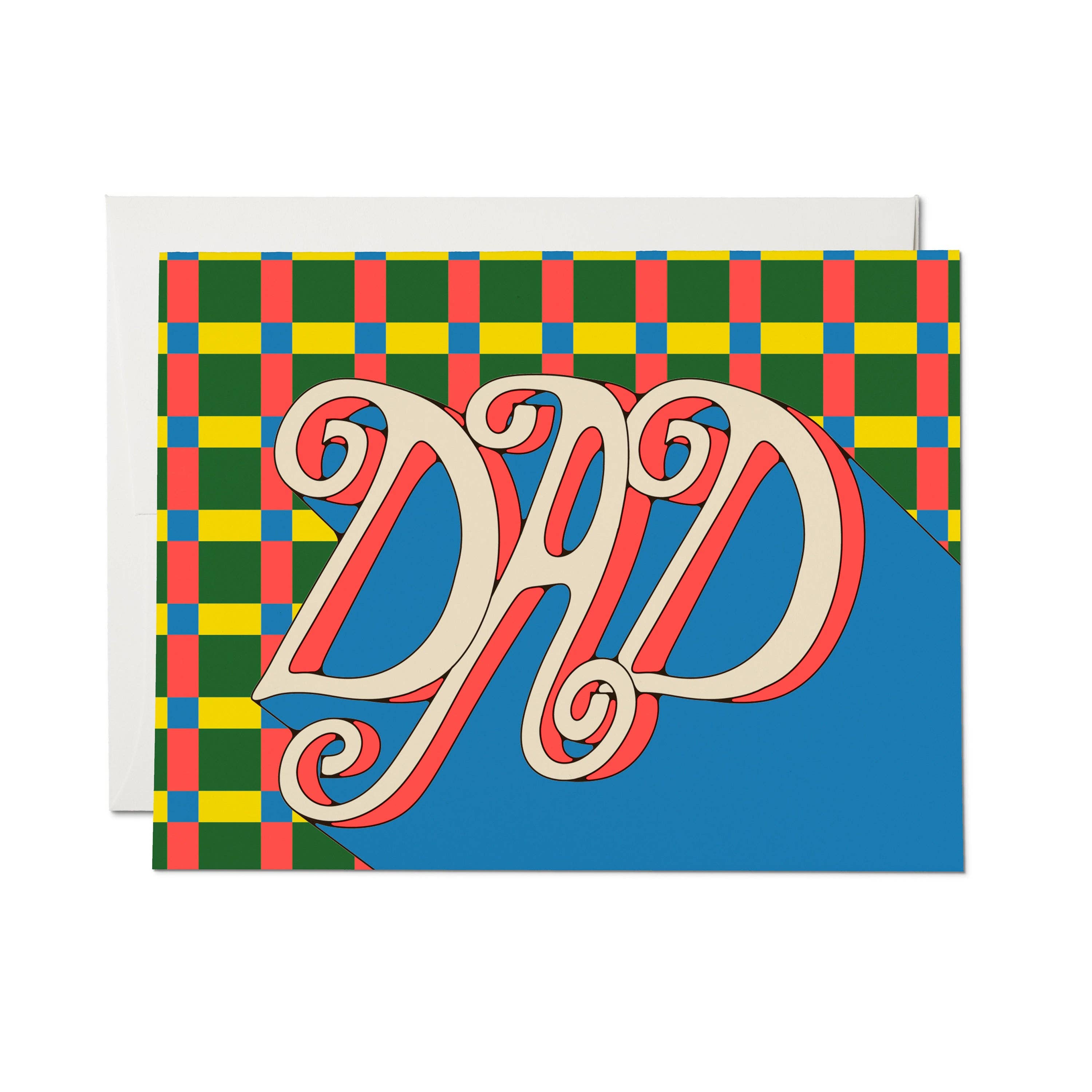 Plaid Dad greeting card: Single