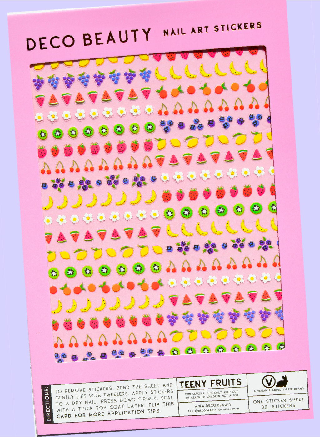 Nail Art Stickers - TEENY FRUITS