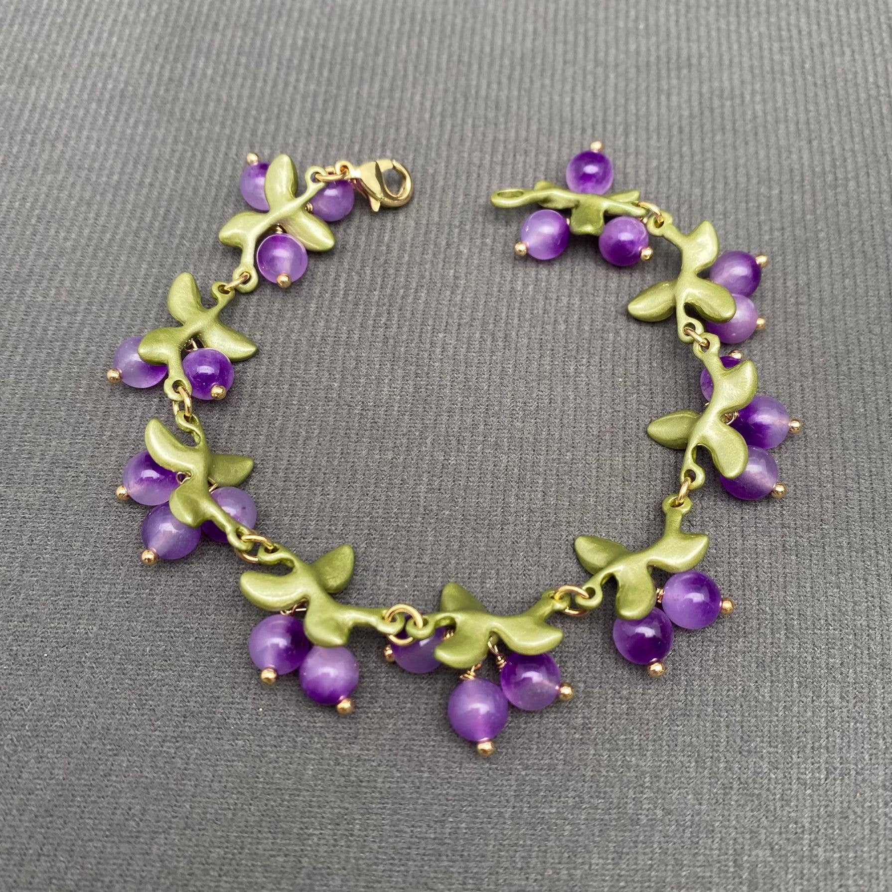 Stone Cranberry Bracelet